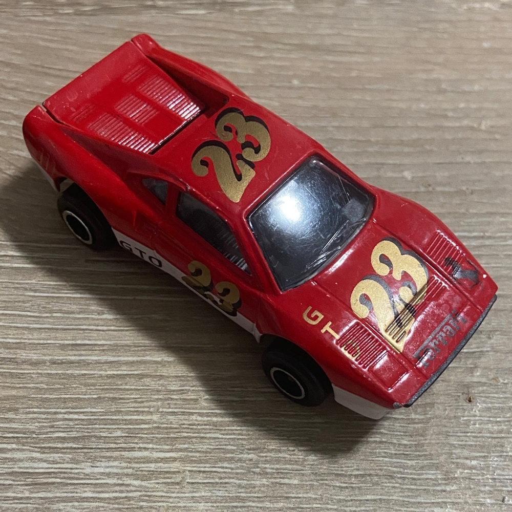 Vintage Majorette Ferrari GTO no.23 Red / White 1/56